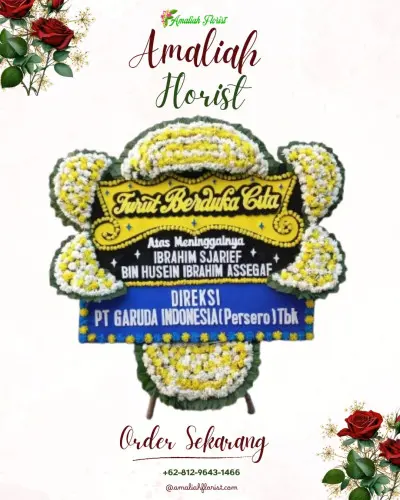 Papan Bunga Duka di Guwang