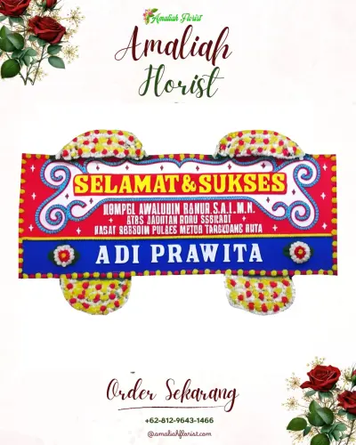 Karangan Bunga Ucapan Selamat di Guwang